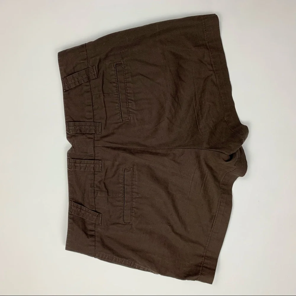 J. Crew Classic Brown Twill Chino Shorts Size 0